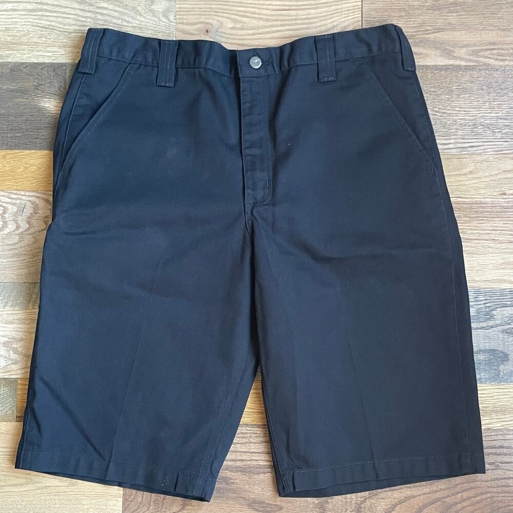 Carhartt B372 Men's Black Relaxed Fit Work Shorts Size 36 Baggy Workwear